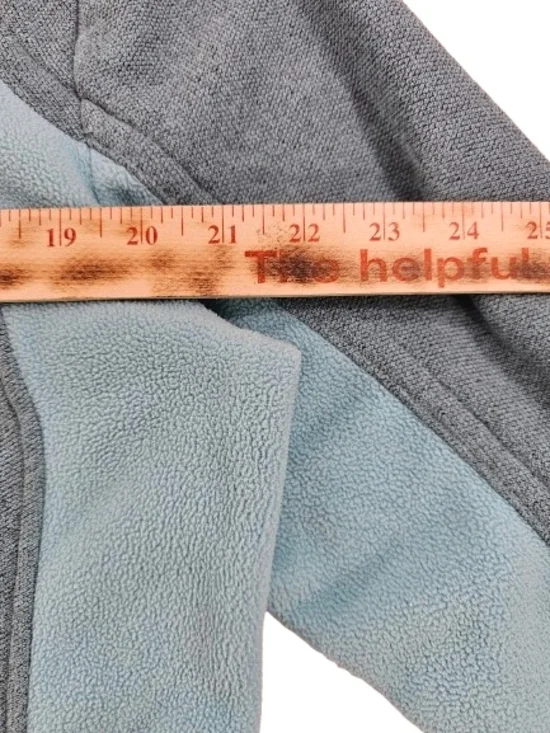 Woolrich Full Double Zip Fleece Jacket Women's L Teal Blue Outdoor Hiking Warm - Picture 8 of 11
